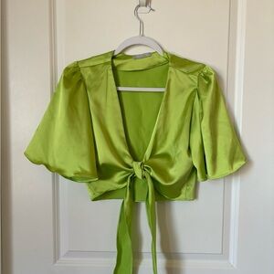 Colombian Boutique Green Crop Top